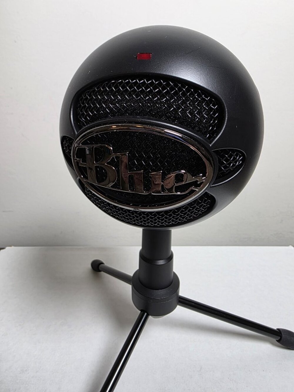 Blue Snowball iCE USB Microphone Black with Stand and USB Cable Tested